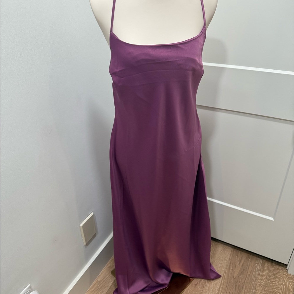 Nasty Gal Purple Slip Dress